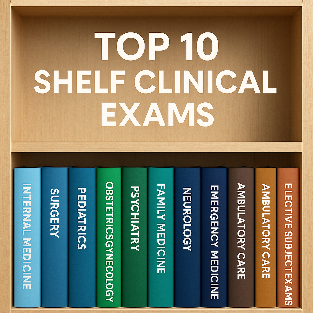 Top 10 Shelf Clinical Exams: Complete Guide for 2025-2026 (With Past Papers & Real Recalls Link Inside!)
