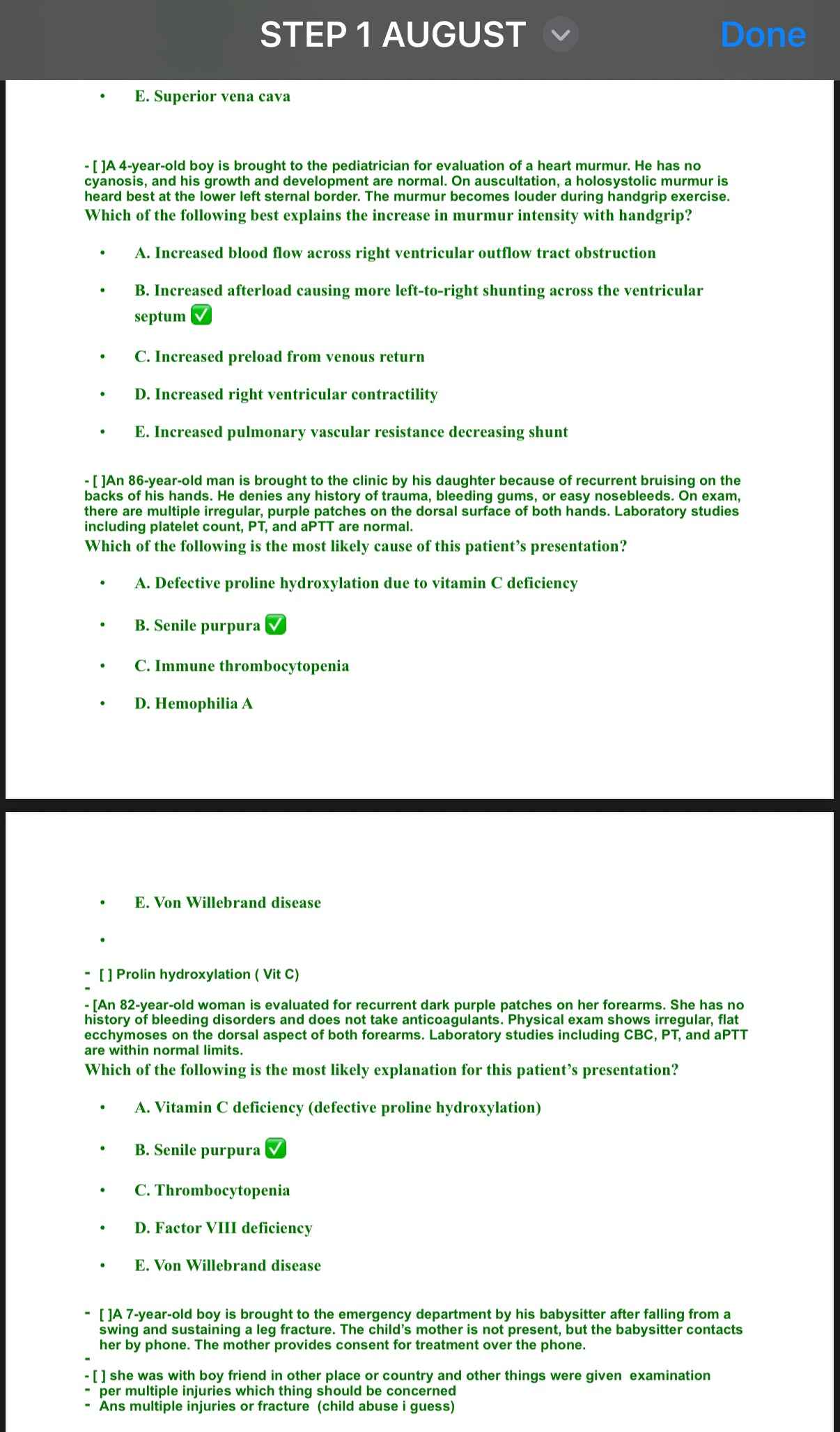 USMLE Step 1 August 2025 Recalls & Past Papers β Fully Updated