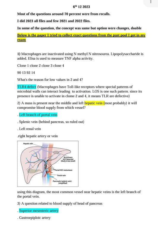 USMLE Step 1 Recalls & Past Papers - December 2023 Edition