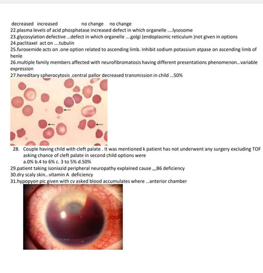 USMLE Step 1 May/June Recalls/Past Papers 2024-2025