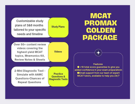 MCAT Golden Package - Guaranteed 10+ Score Boost with MCAT Score Boost Package