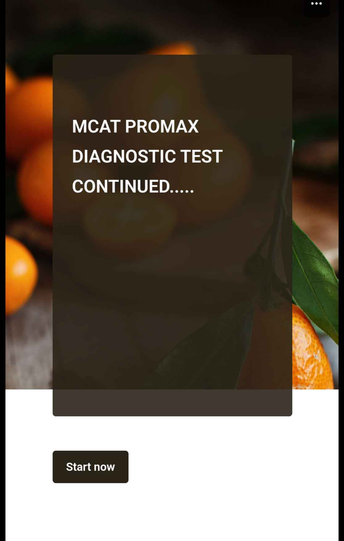 MCAT PROMAX Diagnostic Test - Assess Your MCAT Score with Our Comprehensive MCAT Diagnostic Test