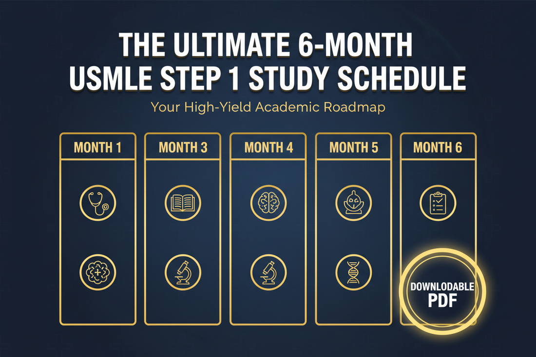 The Ultimate 6-Month USMLE Step 1 Study Schedule (With High-Yield Downloadable PDF Plan)