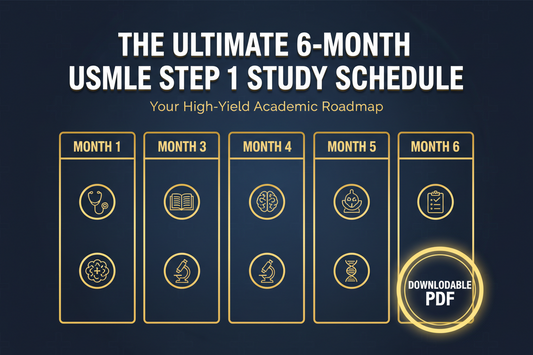 The Ultimate 6-Month USMLE Step 1 Study Schedule (With High-Yield Downloadable PDF Plan)