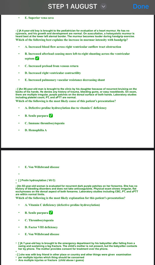 USMLE Step 1 August 2025 Recalls & Past Papers – Fully Updated