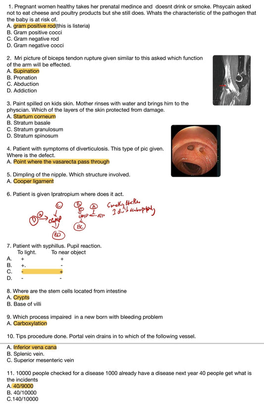 USMLE Step 1 April/May 2024-2025 Recalls, Biopsies, and Past Papers: 30+ Solved & Explained Files"